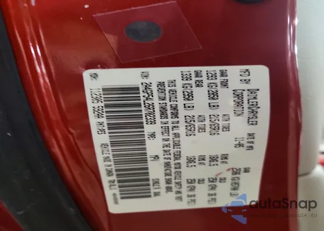 2006 Chrysler Town & Country Touring z USA, uszkodzony, nr VIN 2A4GP54L26R702339